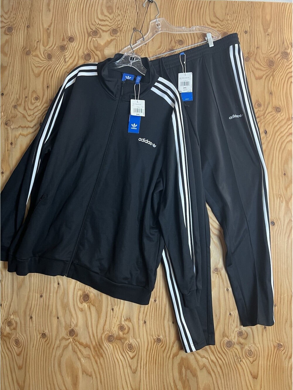 Adidas Classic BB Beckenbauer TrackSuit Set Mens 2XL Jacket & Pants Black